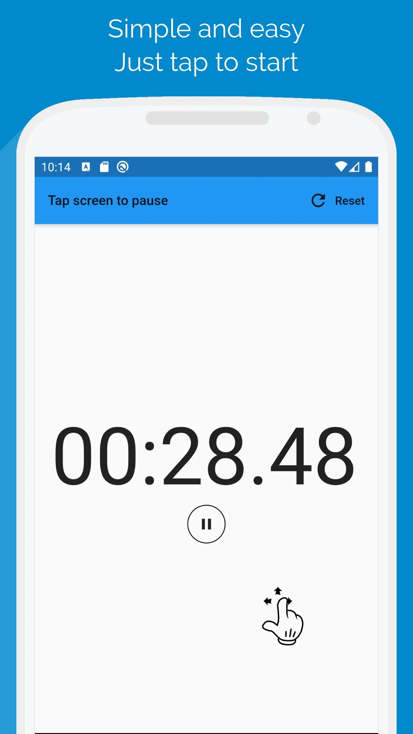 Simple Stopwatch | Indus Appstore | Screenshot