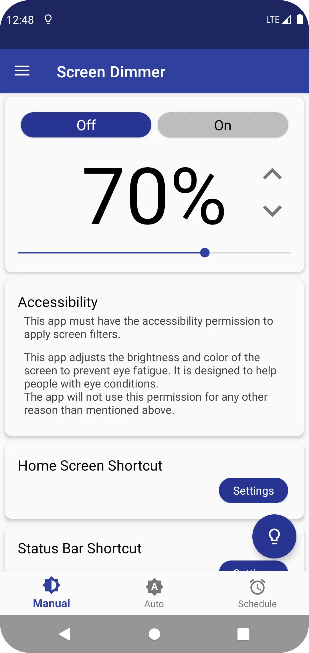 Auto Screen Dimmer | Indus Appstore | Screenshot