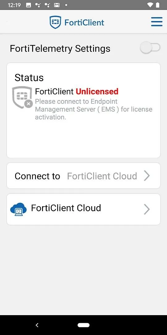 FortiClient | Indus Appstore | Screenshot