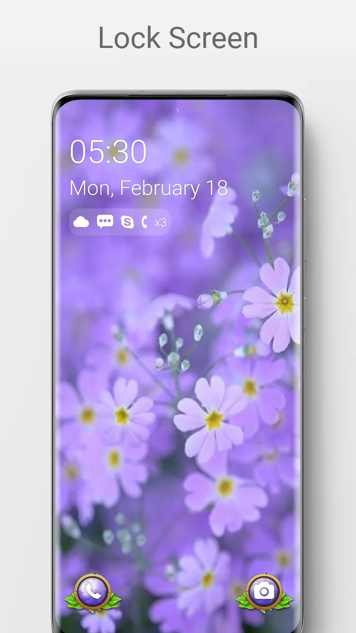 Flower Lock Screen | Indus Appstore | Screenshot