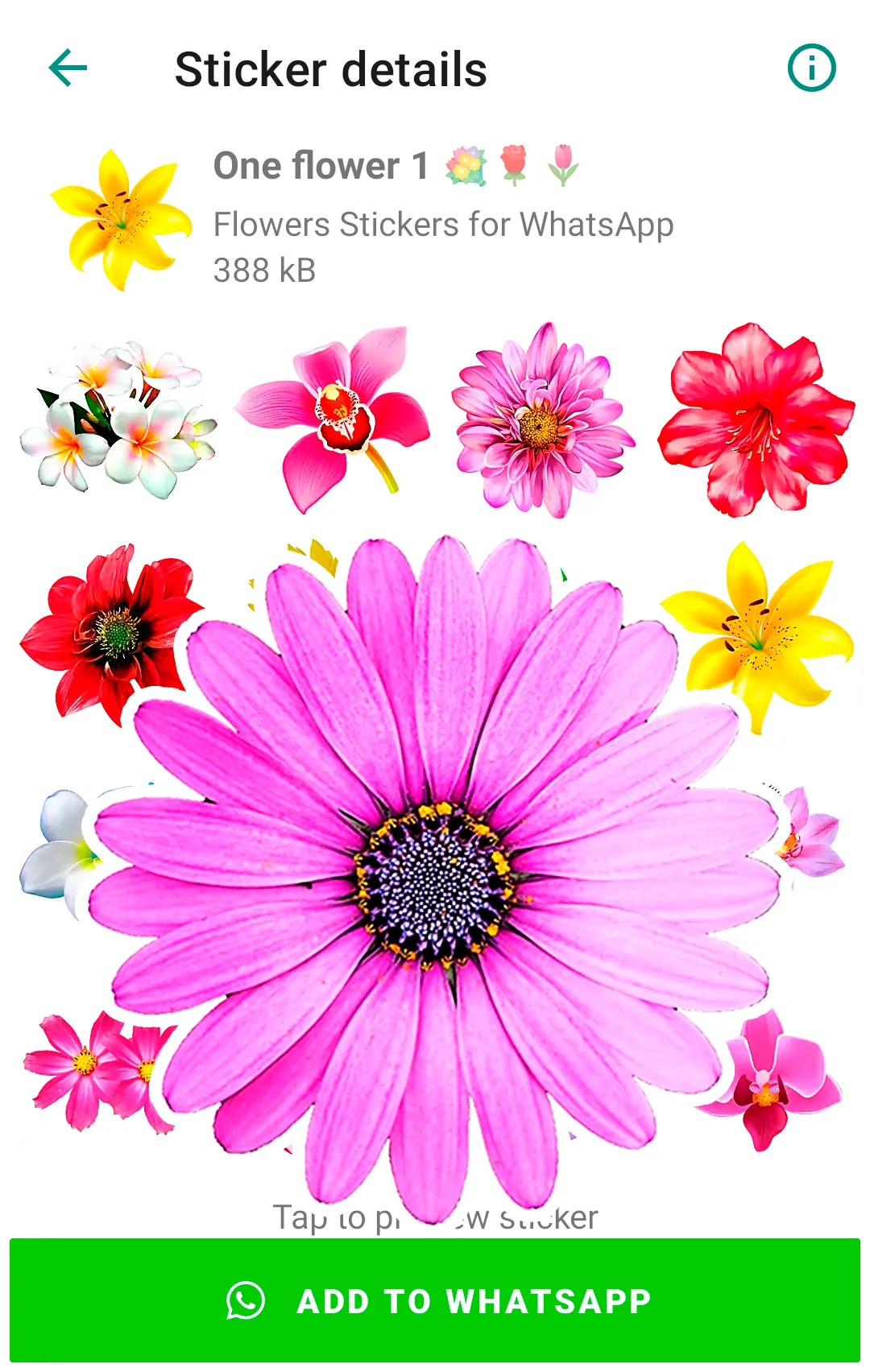 Flowers Stickers for WhatsApp | Indus Appstore | Screenshot