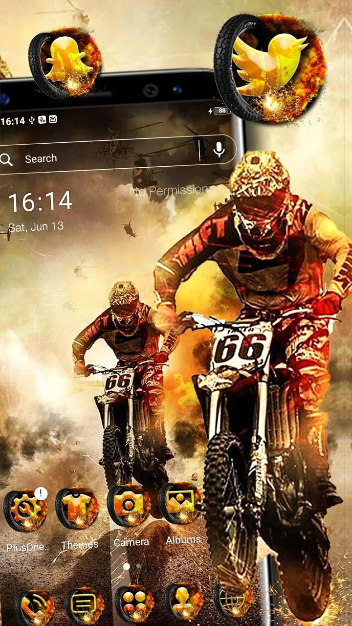 Motocross Biker Theme | Indus Appstore | Screenshot