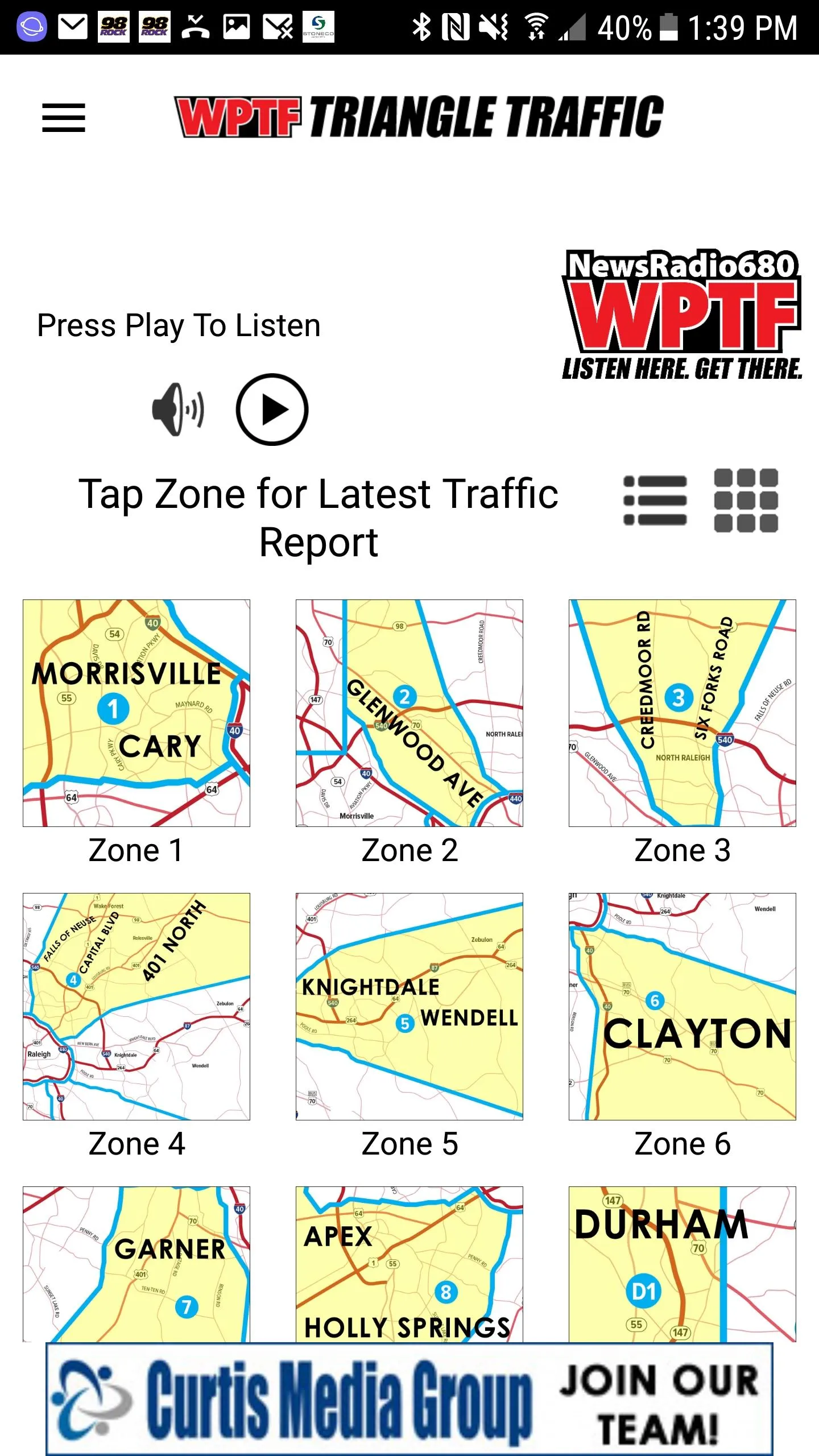 WPTF Triangle Traffic | Indus Appstore | Screenshot