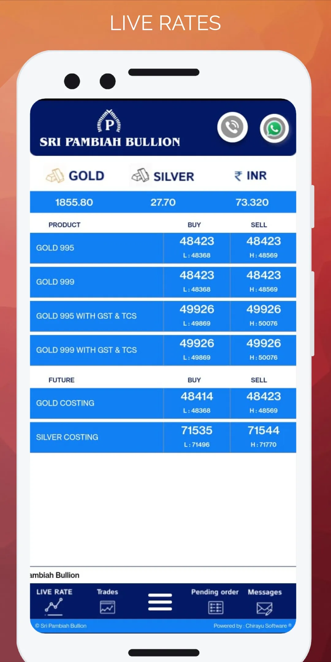 Sri Pambiah Bullion | Indus Appstore | Screenshot