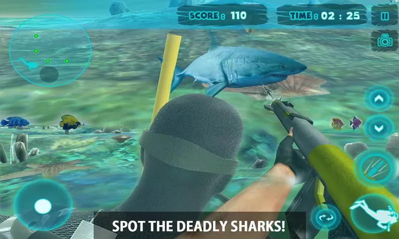 Shark Attack Spear Fishing 3D | Indus Appstore | Screenshot