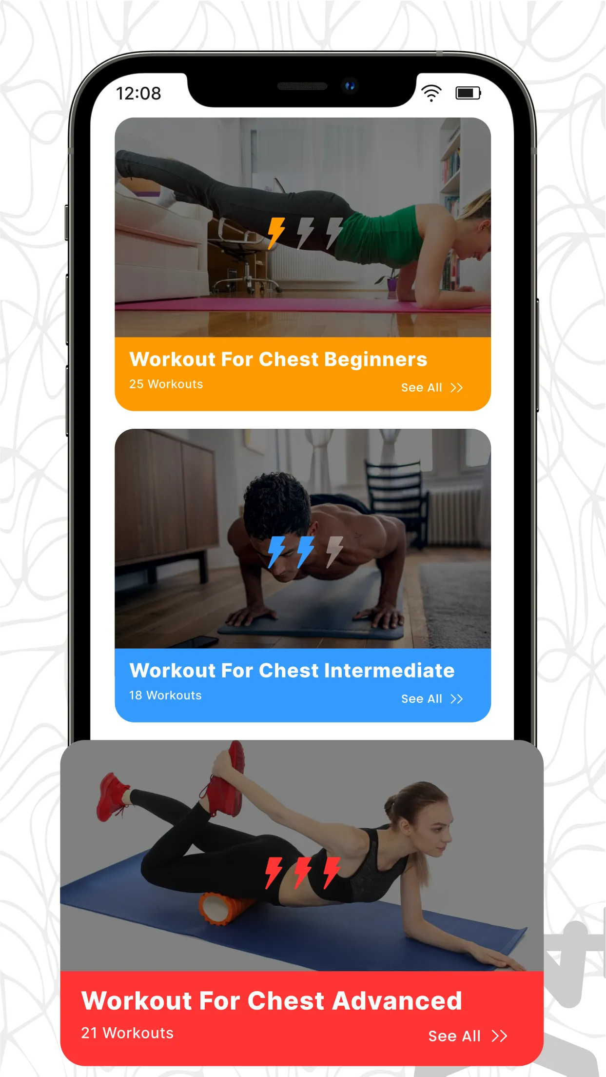 Chest Workout - No Equipment | Indus Appstore | Screenshot