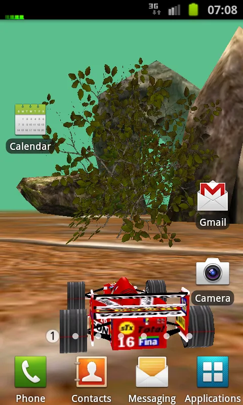 3D Car Racing Rocky Landscape | Indus Appstore | Screenshot