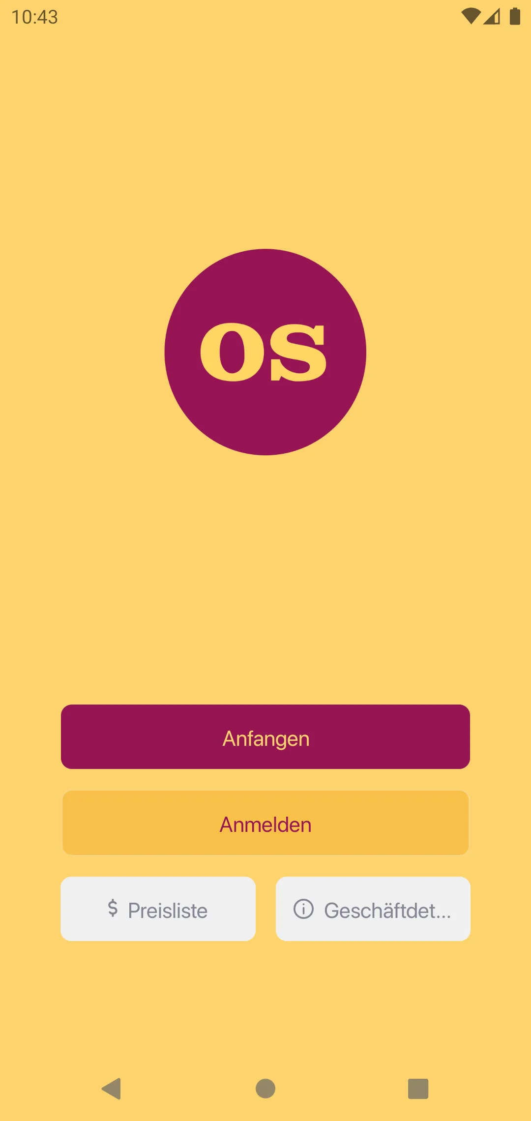 OS Textilreinigung | Indus Appstore | Screenshot