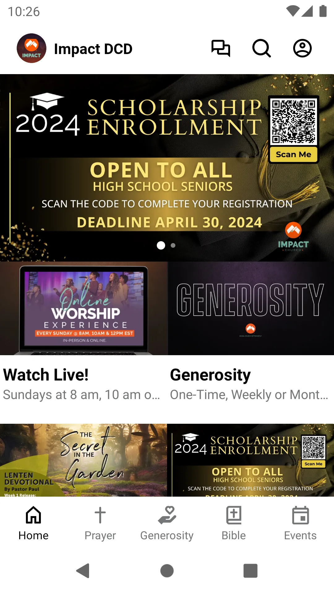 Impact Church App | Indus Appstore | Screenshot