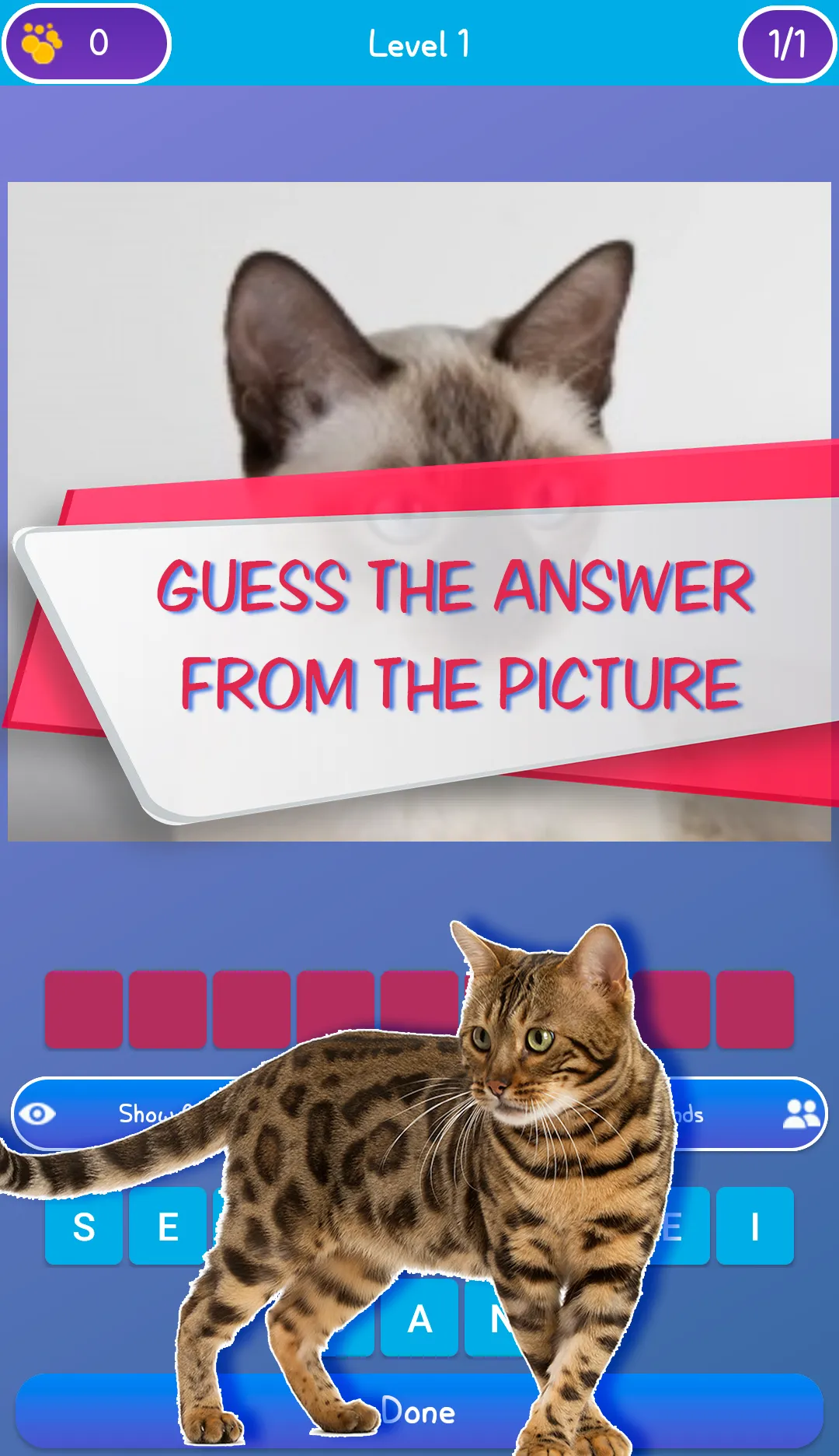 Guess the cat - quiz game | Indus Appstore | Screenshot