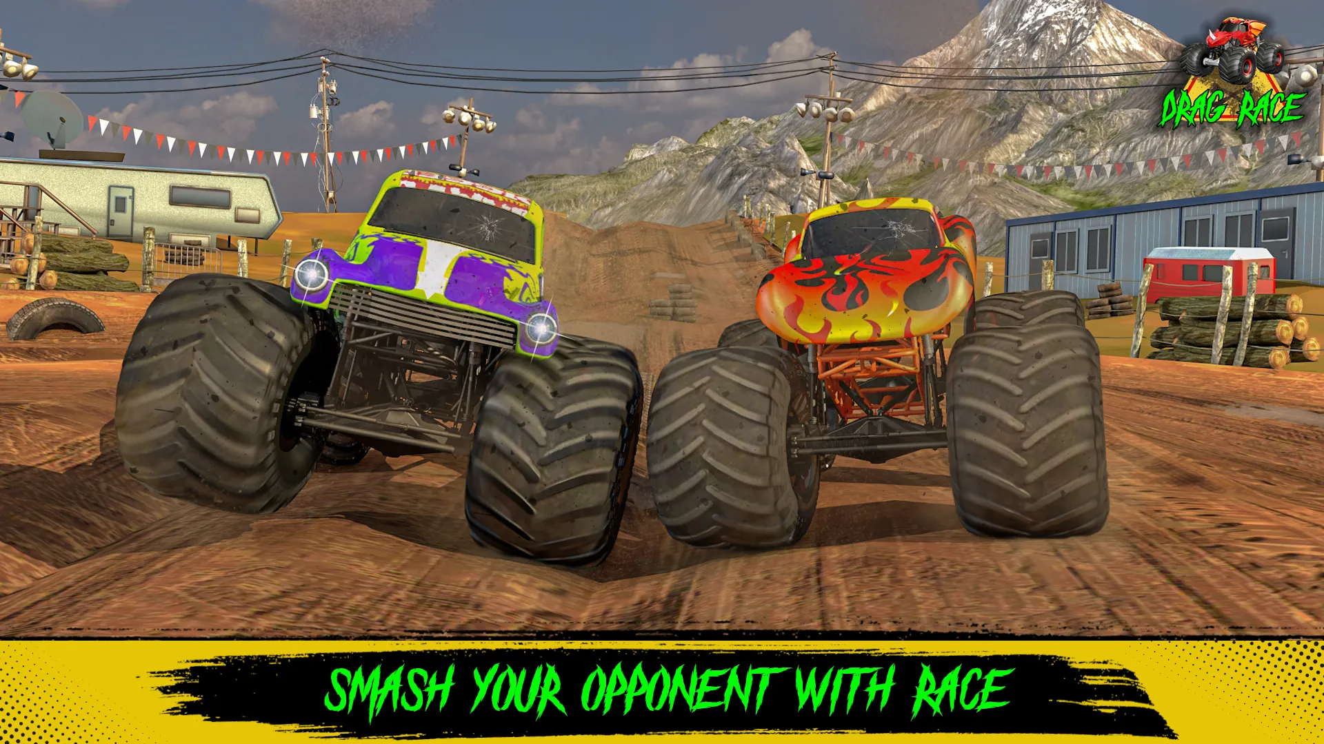 Monster Trucks Muddy Drag Race | Indus Appstore | Screenshot