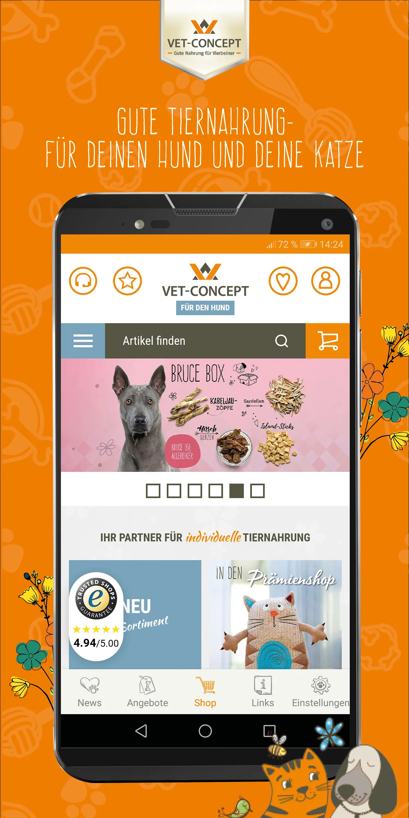 Vet-Concept Tiernahrung | Indus Appstore | Screenshot