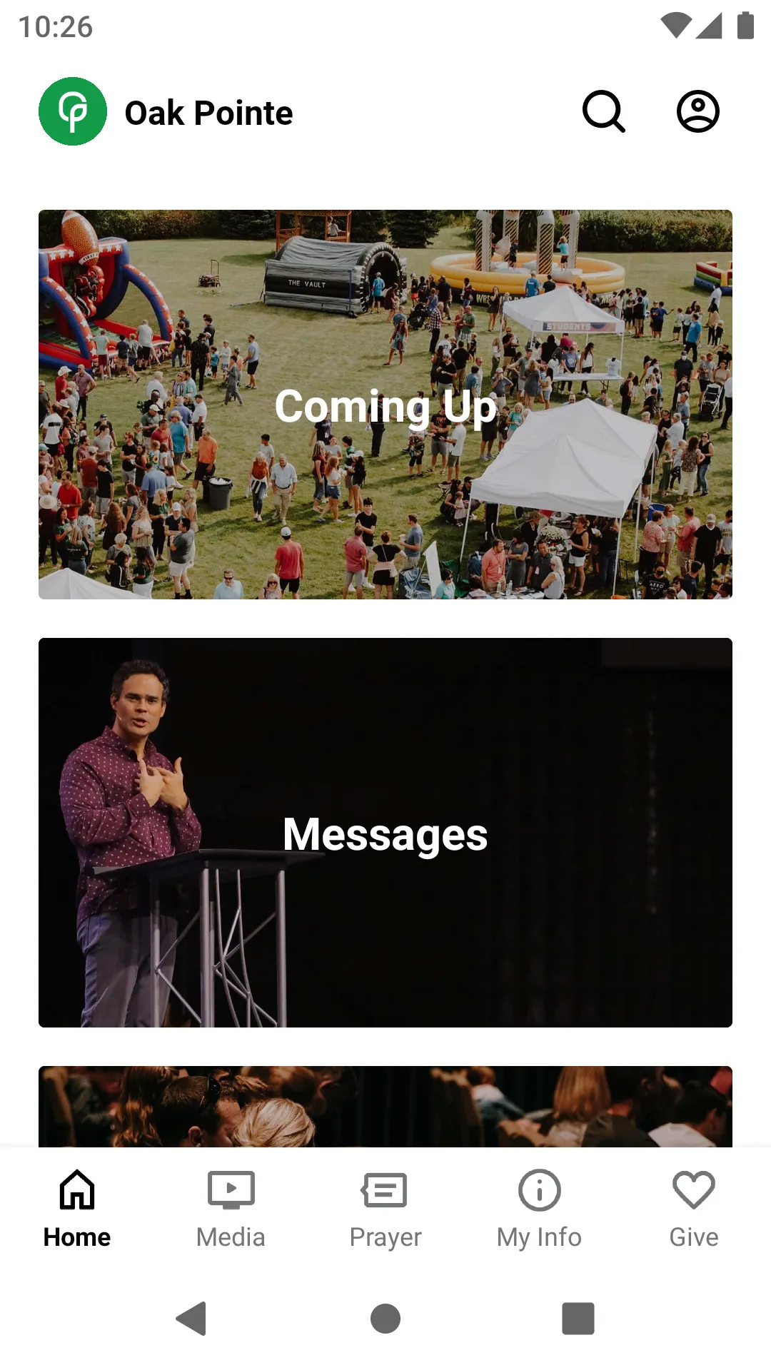 The Oak Pointe Church App | Indus Appstore | Screenshot