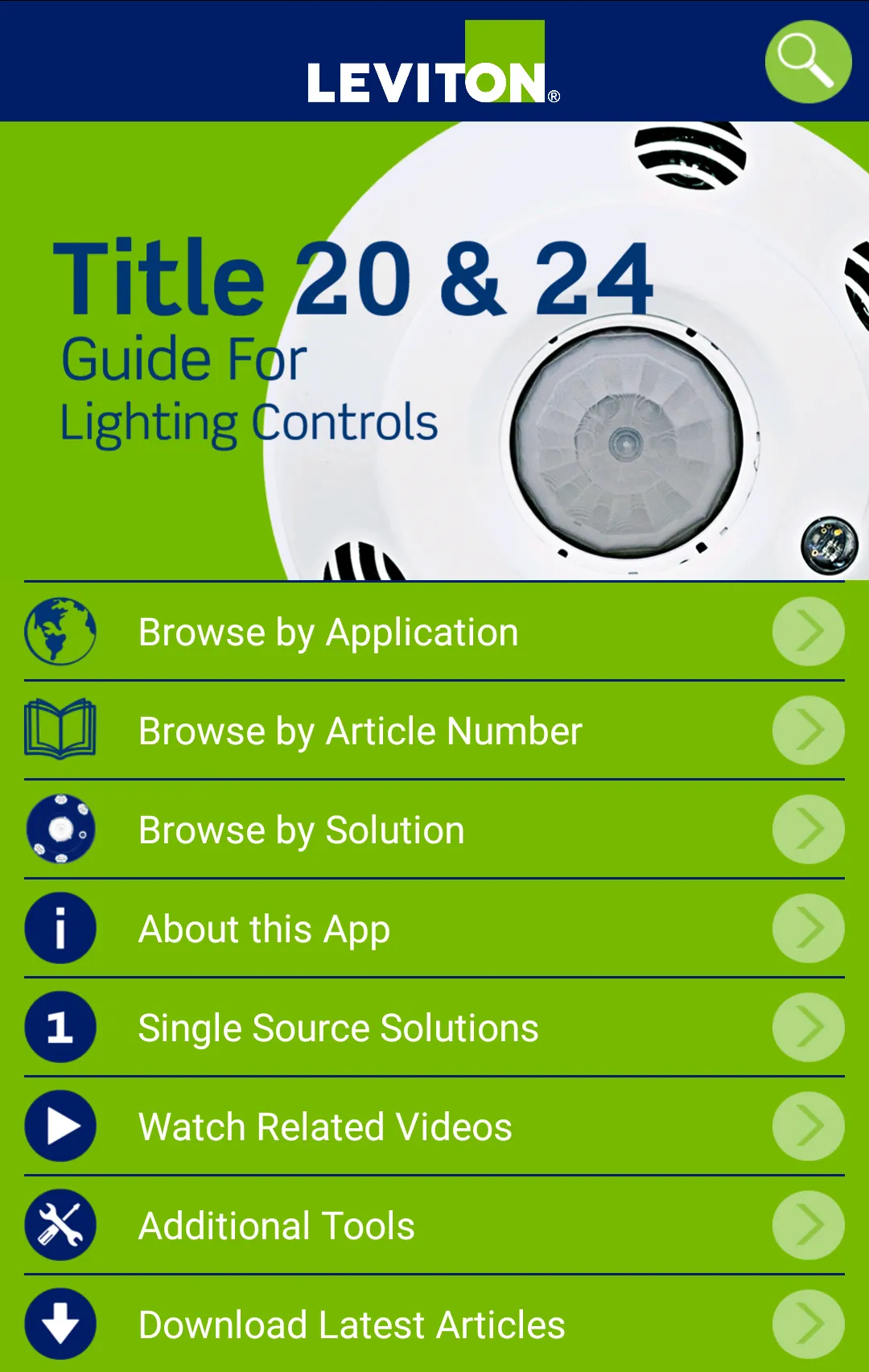 Leviton Title 20 & Title 24 | Indus Appstore | Screenshot