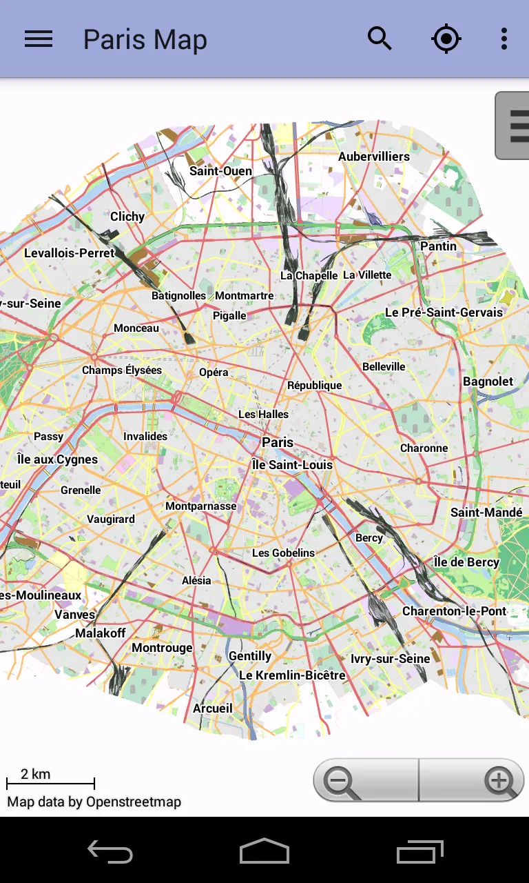 Paris Offline City Map Lite | Indus Appstore | Screenshot