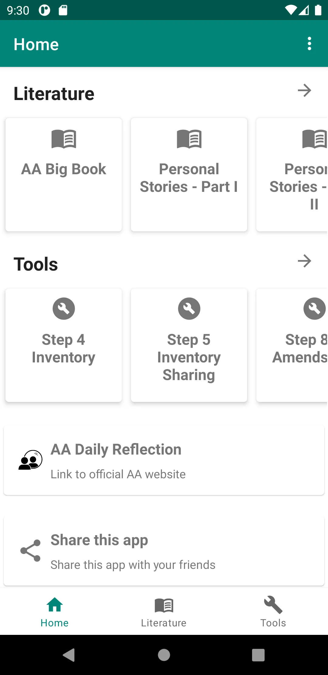 AA Tool Kit - 12 Step Helper | Indus Appstore | Screenshot