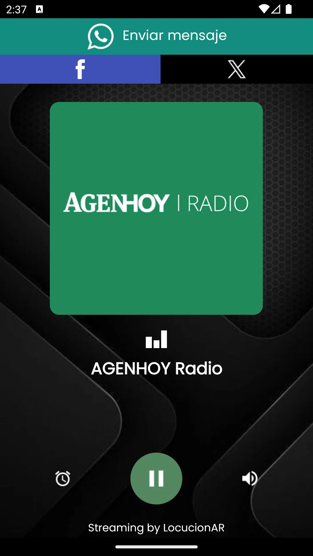 AGENHOY Radio | Indus Appstore | Screenshot