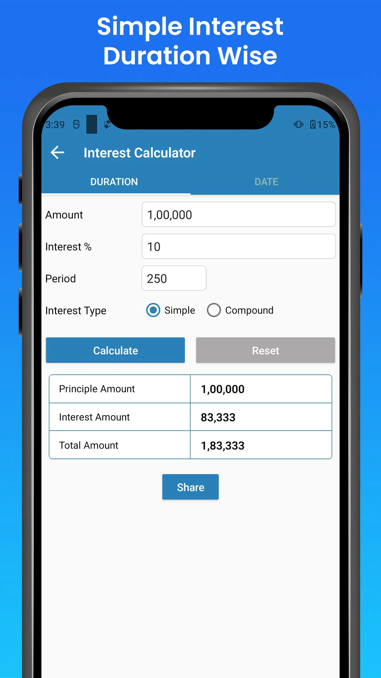 Interest Calculator | Indus Appstore | Screenshot