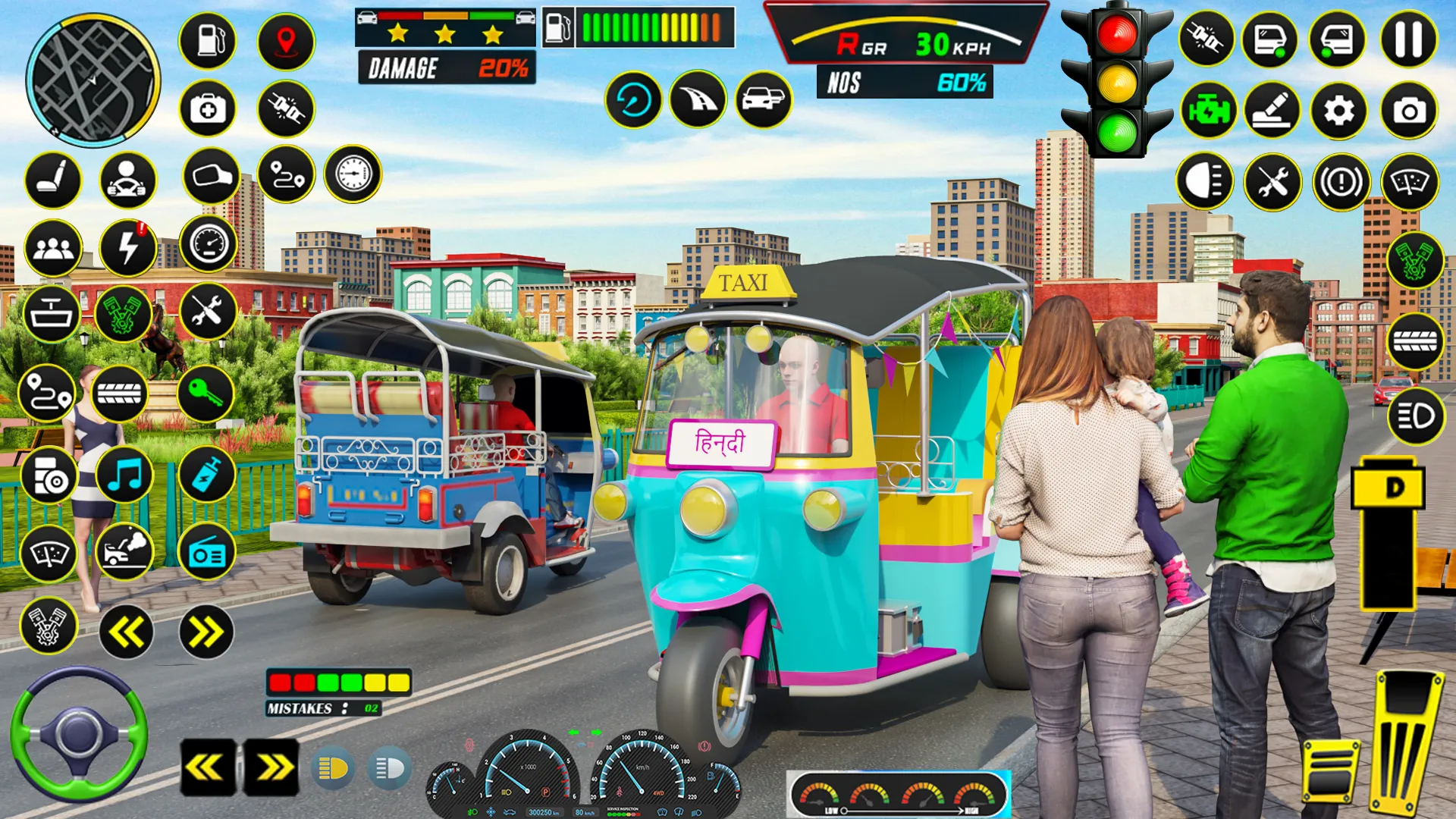 US Auto Rickshaw: Driving Game | Indus Appstore | Screenshot