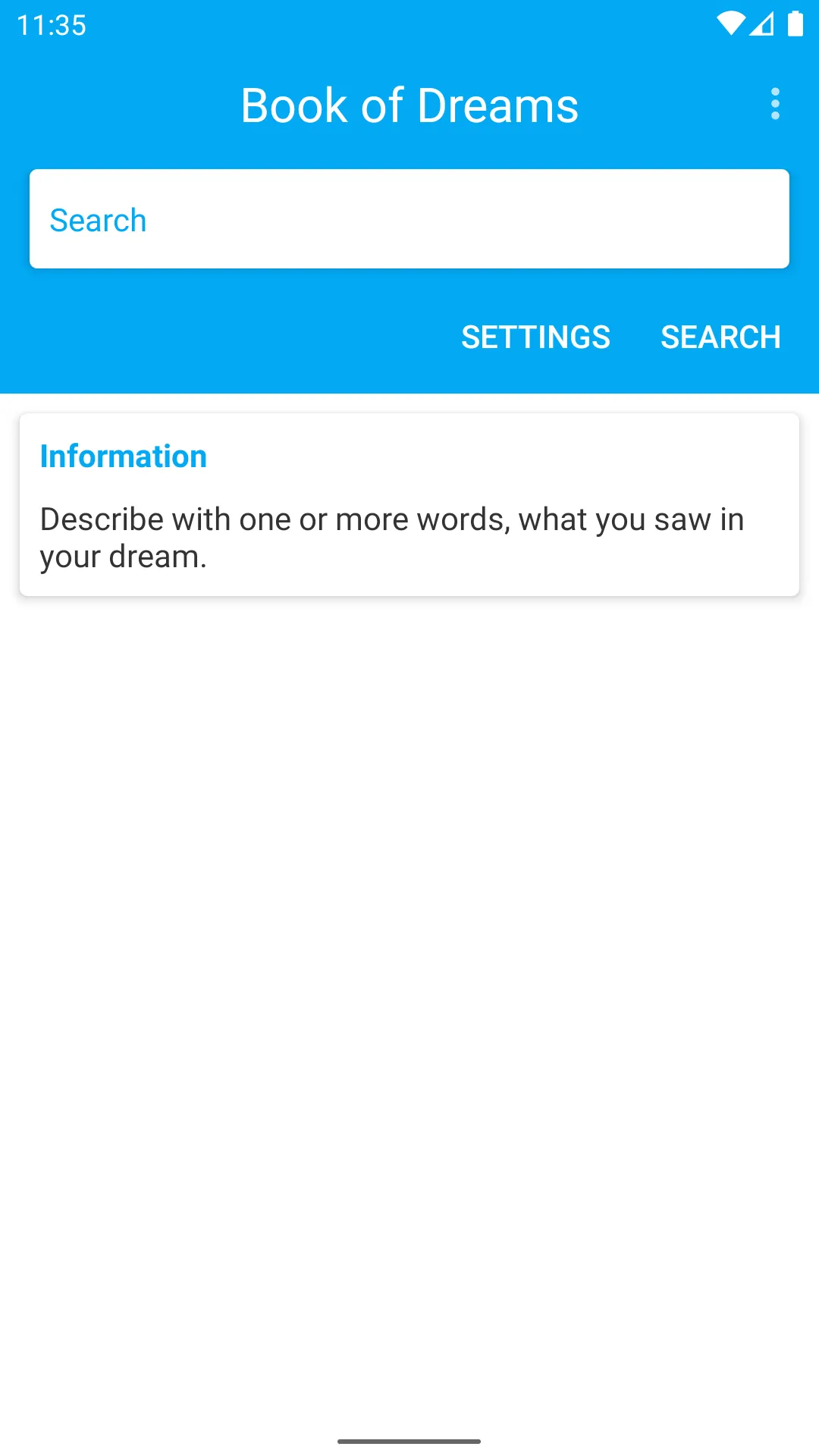 Book of Dreams - Dictionary | Indus Appstore | Screenshot