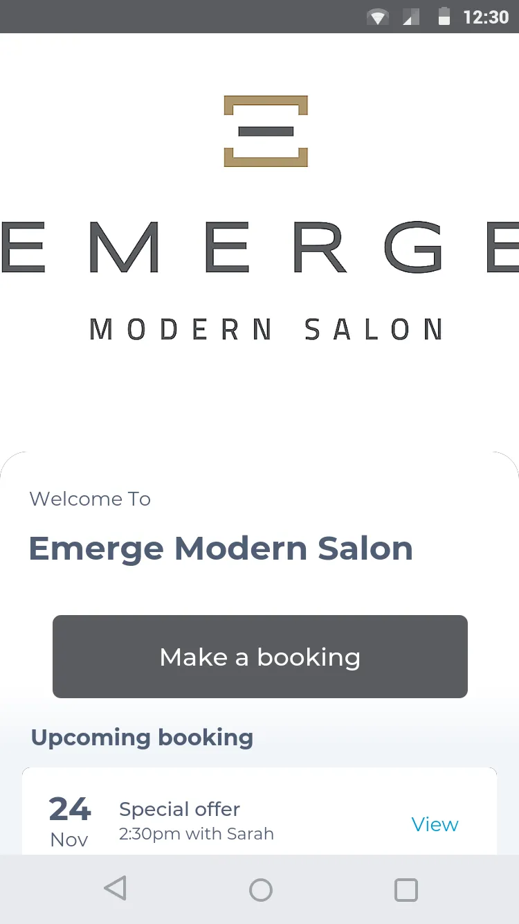 Emerge Modern Salon | Indus Appstore | Screenshot