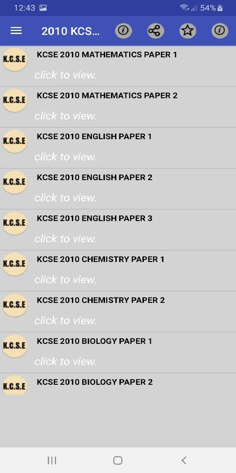 Kcse 2010: past papers. | Indus Appstore | Screenshot