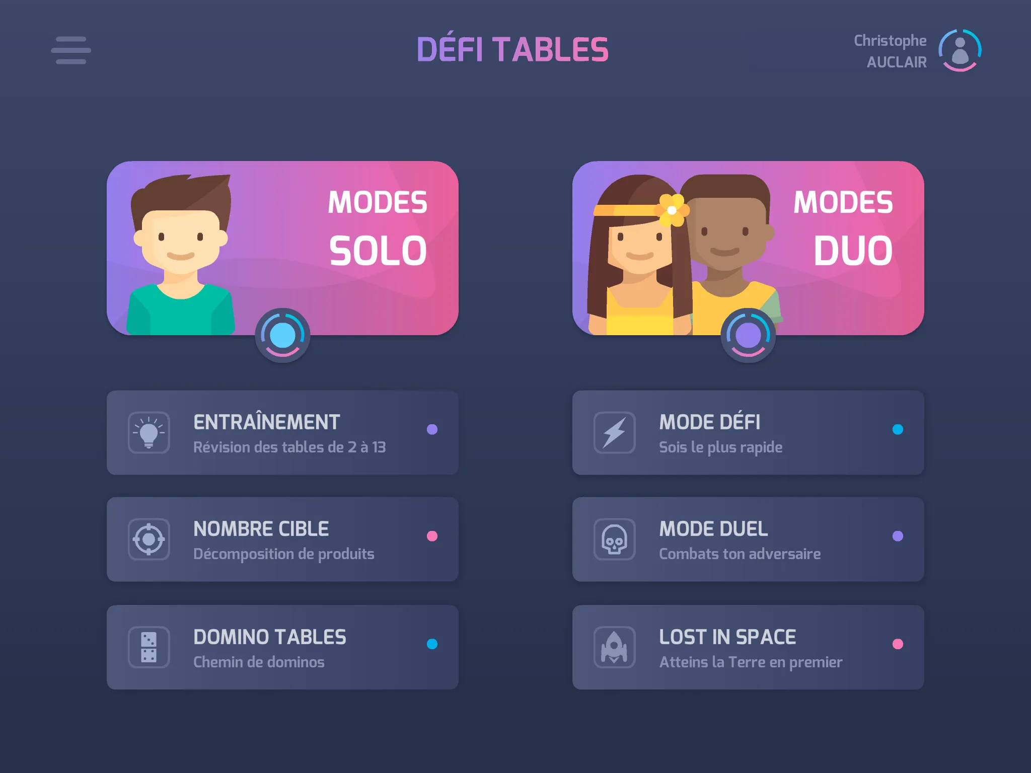 Défi Tables | Indus Appstore | Screenshot