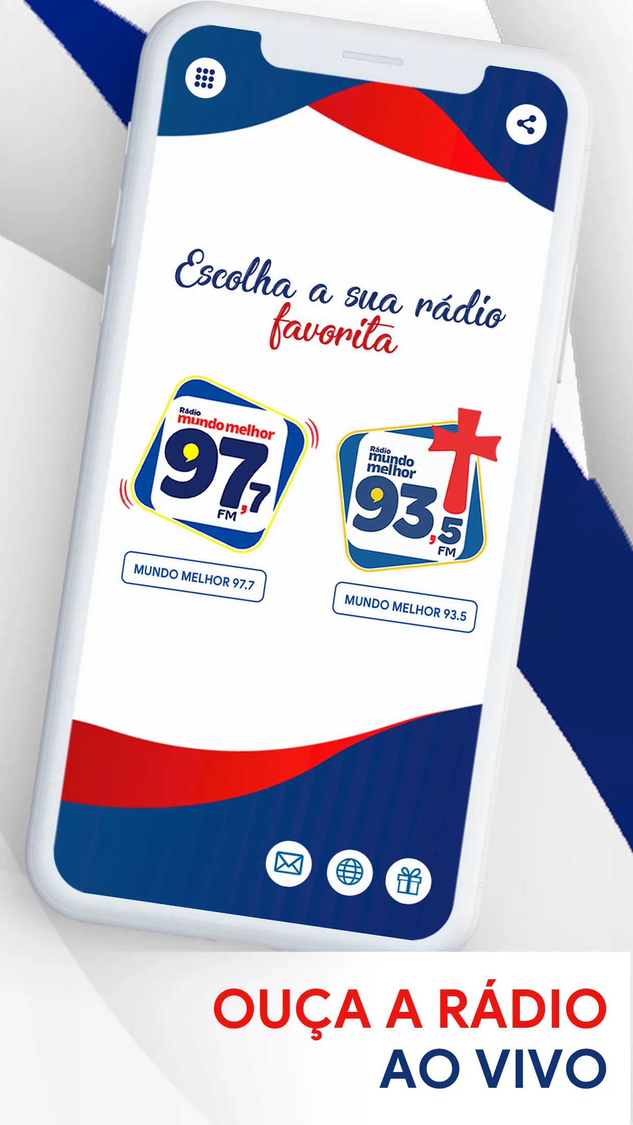 Rádio Mundo Melhor 93FM e 97FM | Indus Appstore | Screenshot