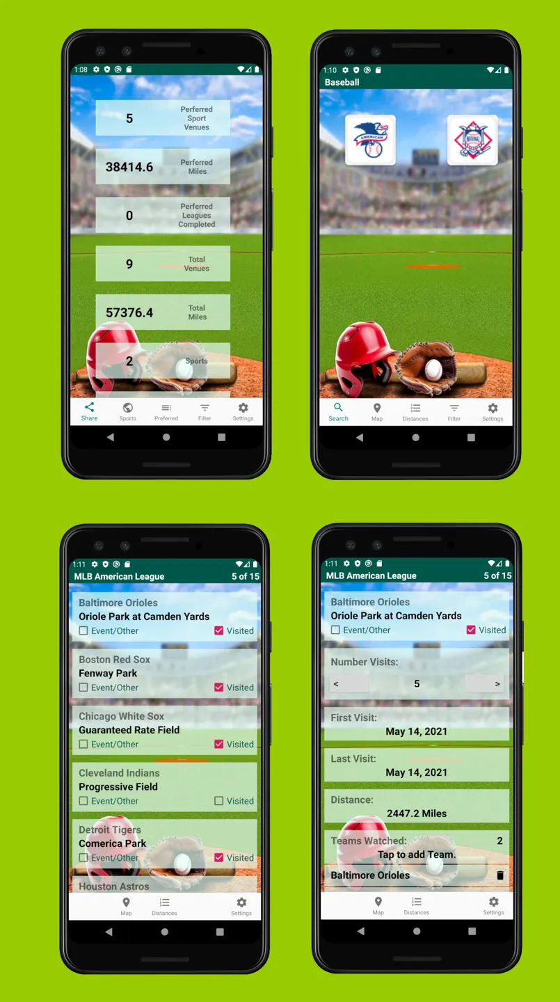 Major League Venue Tracker | Indus Appstore | Screenshot