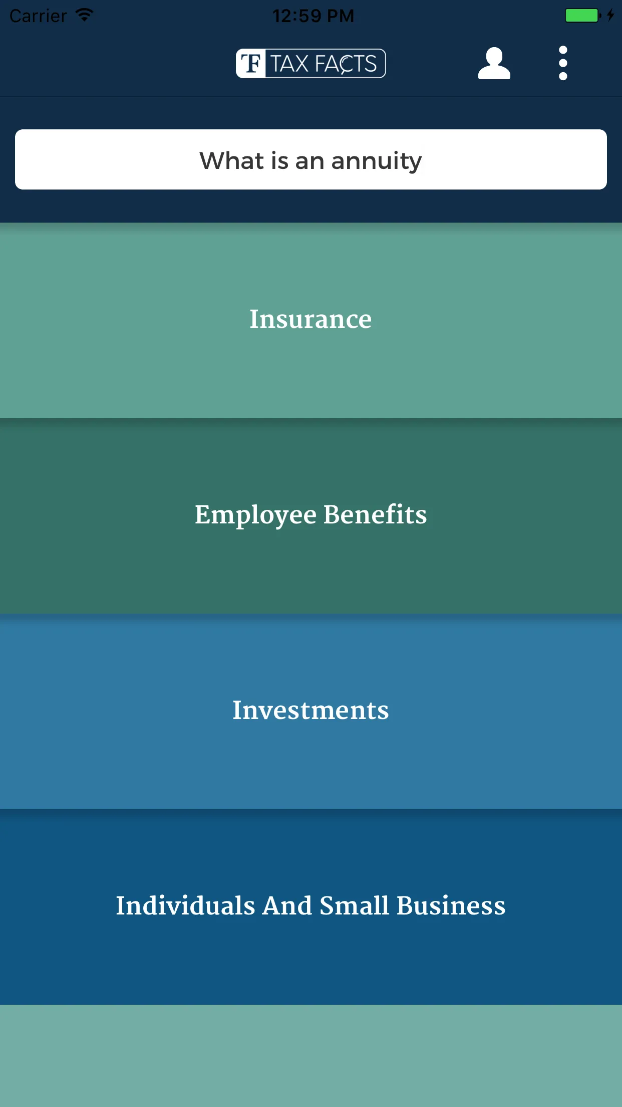 Tax Facts | Indus Appstore | Screenshot