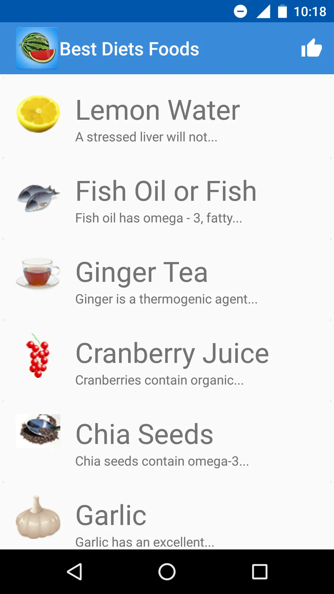 Healthy Diet Foods | Indus Appstore | Screenshot