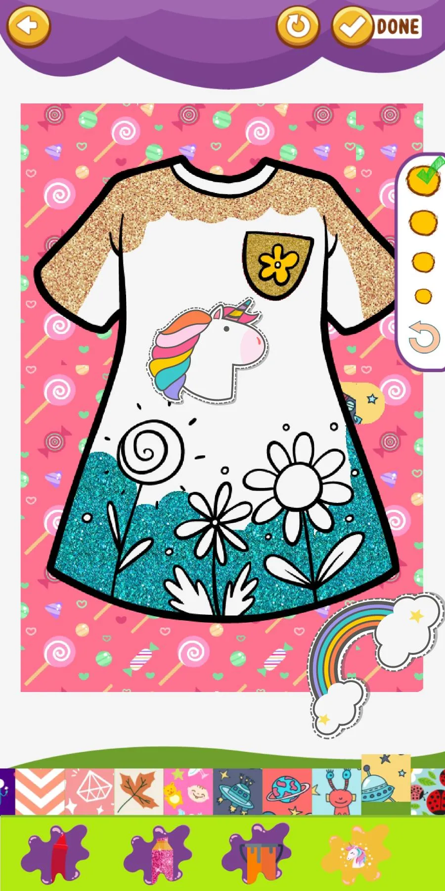 Dress Fashion Coloring Glitter | Indus Appstore | Screenshot