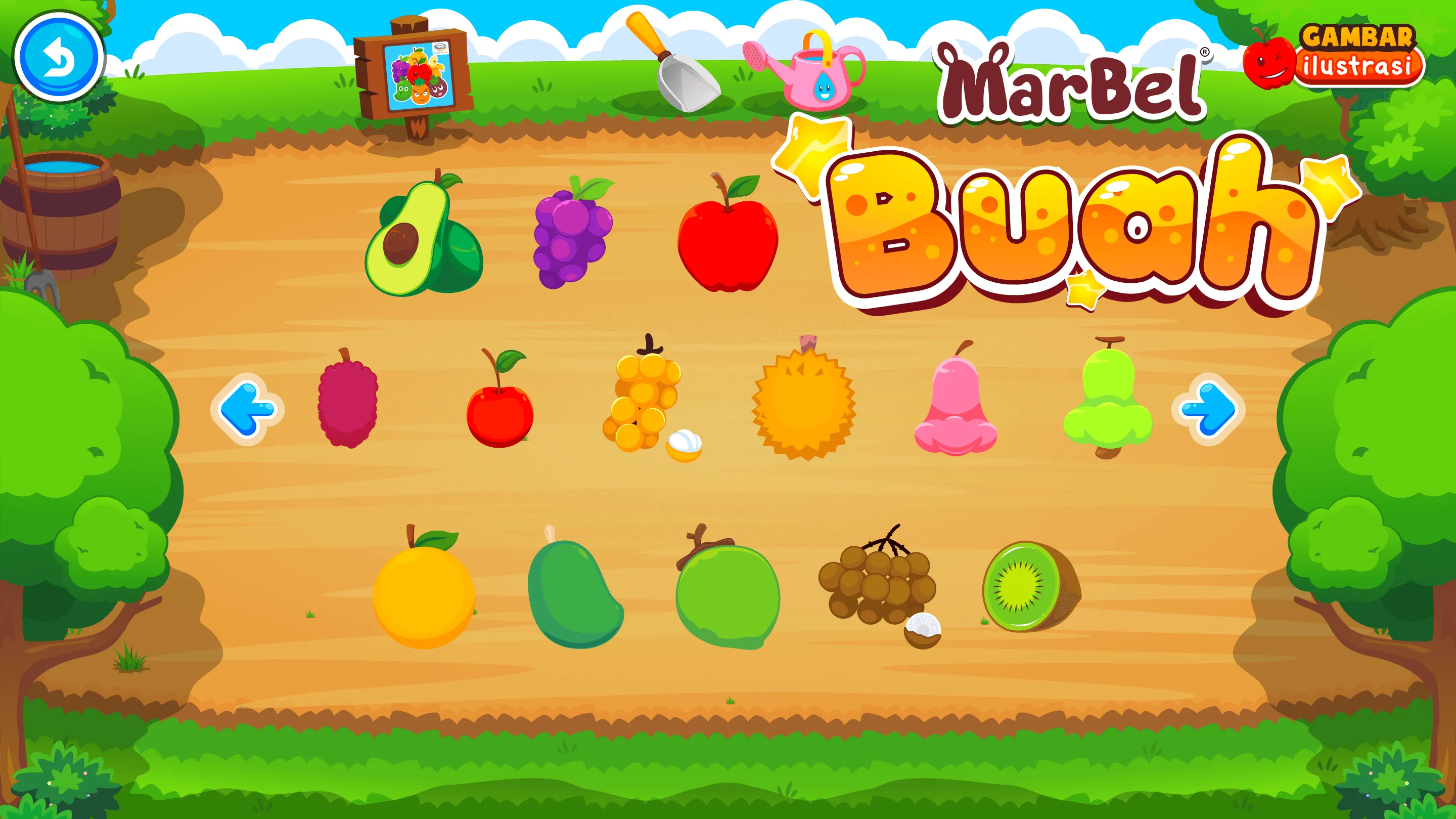 Marbel Belajar Buah | Indus Appstore | Screenshot