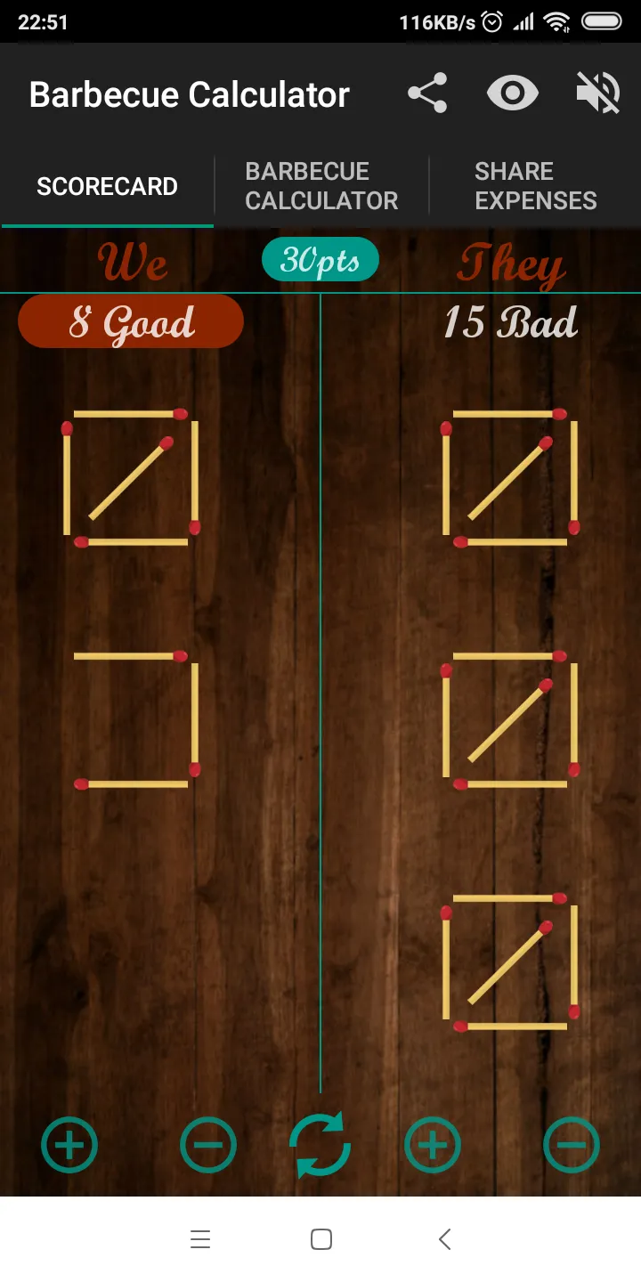 Scorekeeper & BBQ Calculator | Indus Appstore | Screenshot