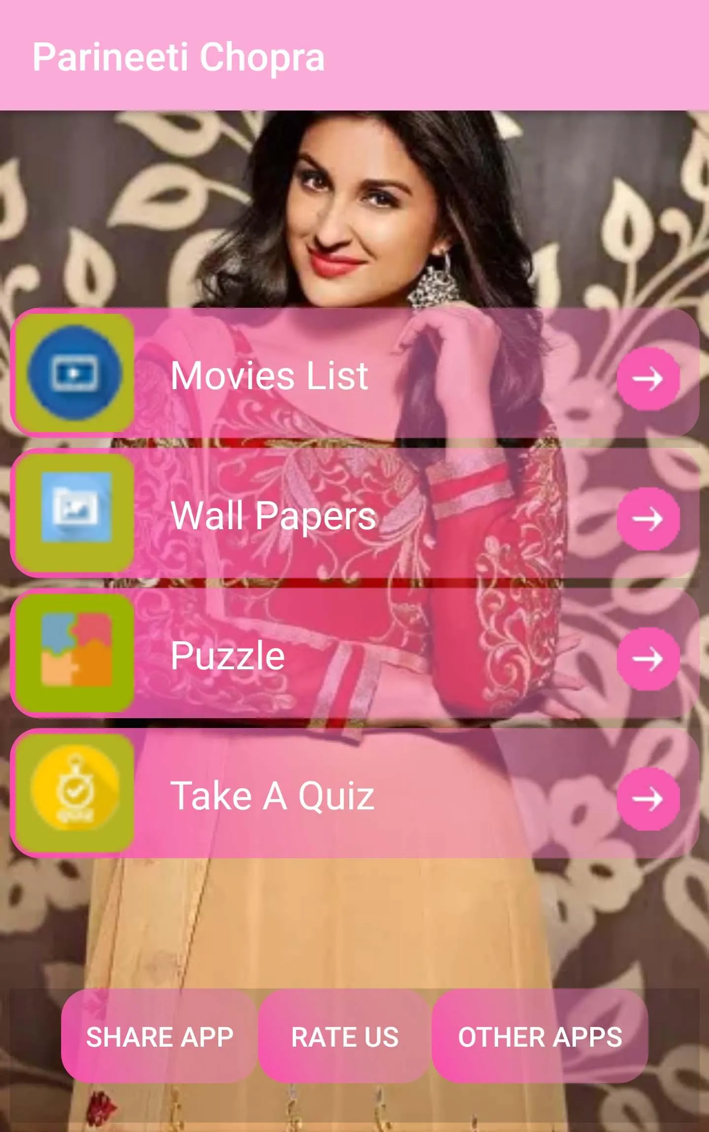 Parineeti Chopra-Movies,Puzzle | Indus Appstore | Screenshot