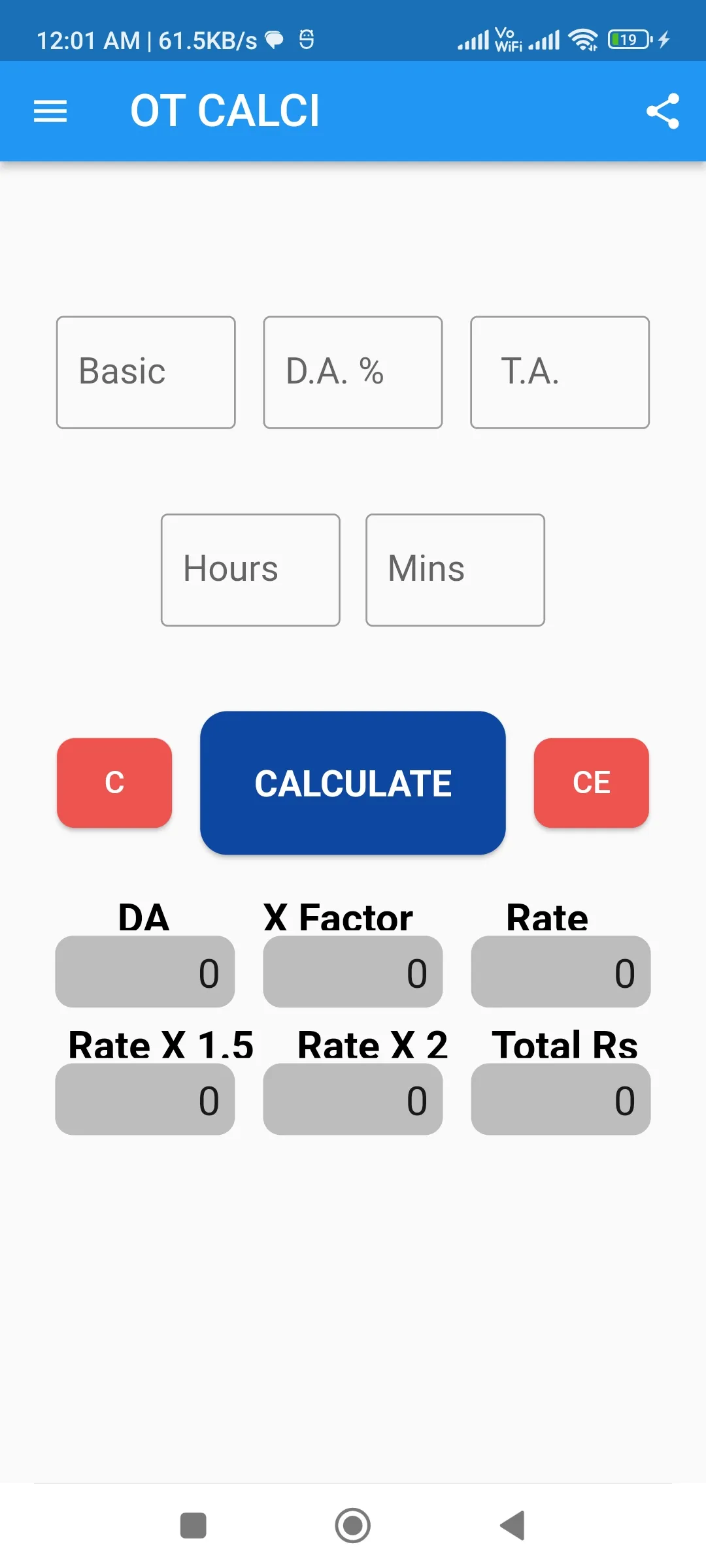 OVER TIME CALCULATOR | Indus Appstore | Screenshot