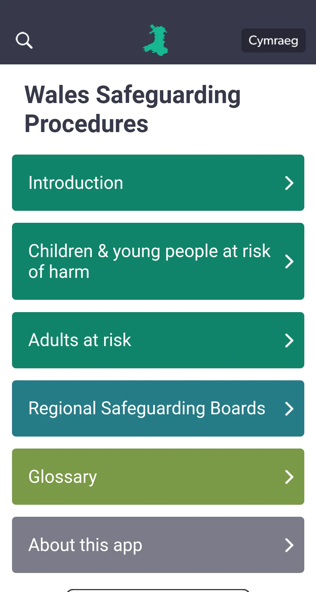 Wales Safeguarding Procedures | Indus Appstore | Screenshot