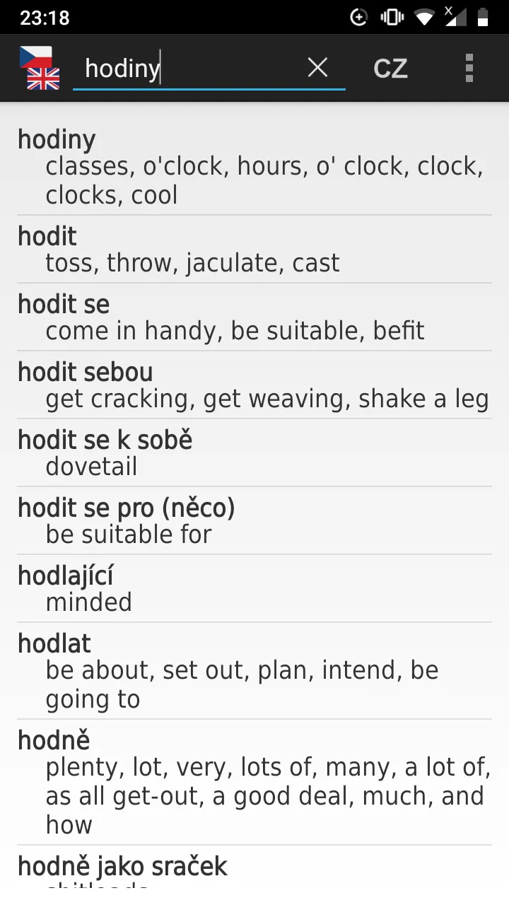 Czech-English offline dict. | Indus Appstore | Screenshot