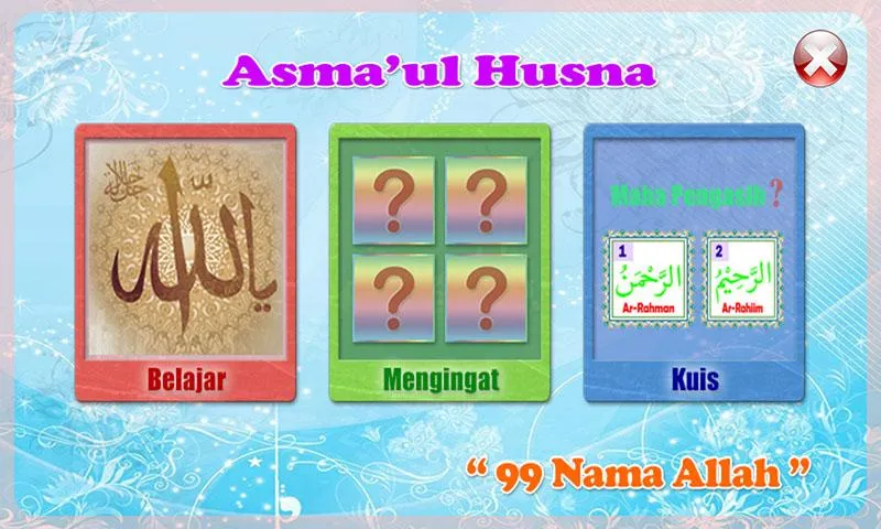 Belajar Asmaul Husna | Indus Appstore | Screenshot