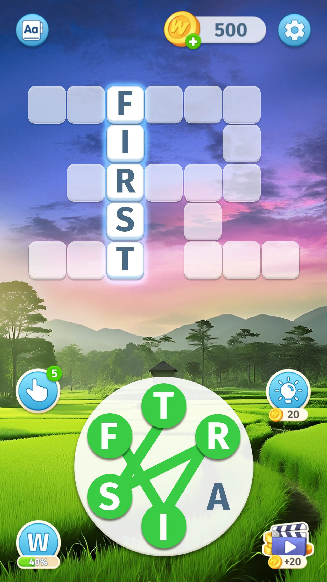 Sky Words: Word Games | Indus Appstore | Screenshot