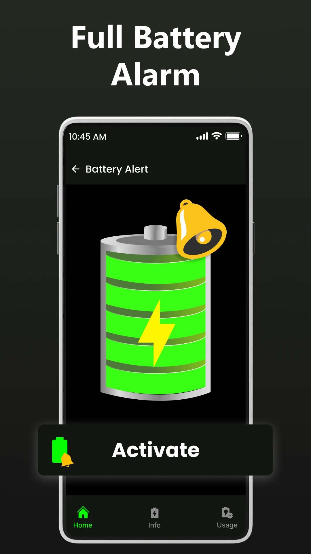 Full Battery Charge Alarm | Indus Appstore | Screenshot