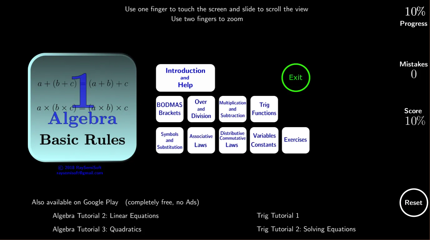 Algebra Tutorial 1: Basics | Indus Appstore | Screenshot