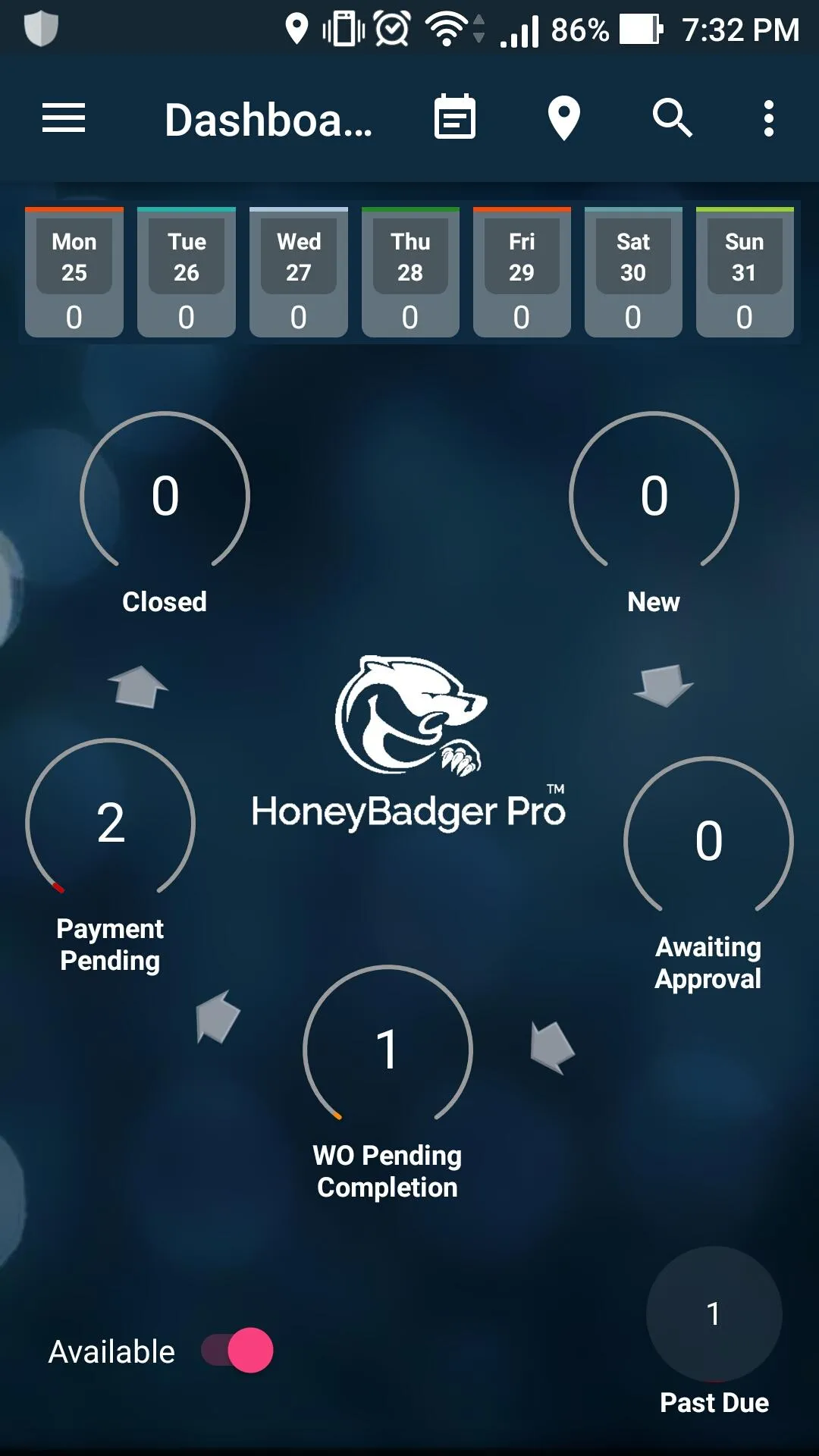 HoneyBadger Pro Maintenance | Indus Appstore | Screenshot