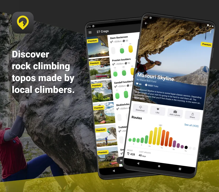 Rock Climbing Guide | 27 Crags | Indus Appstore | Screenshot