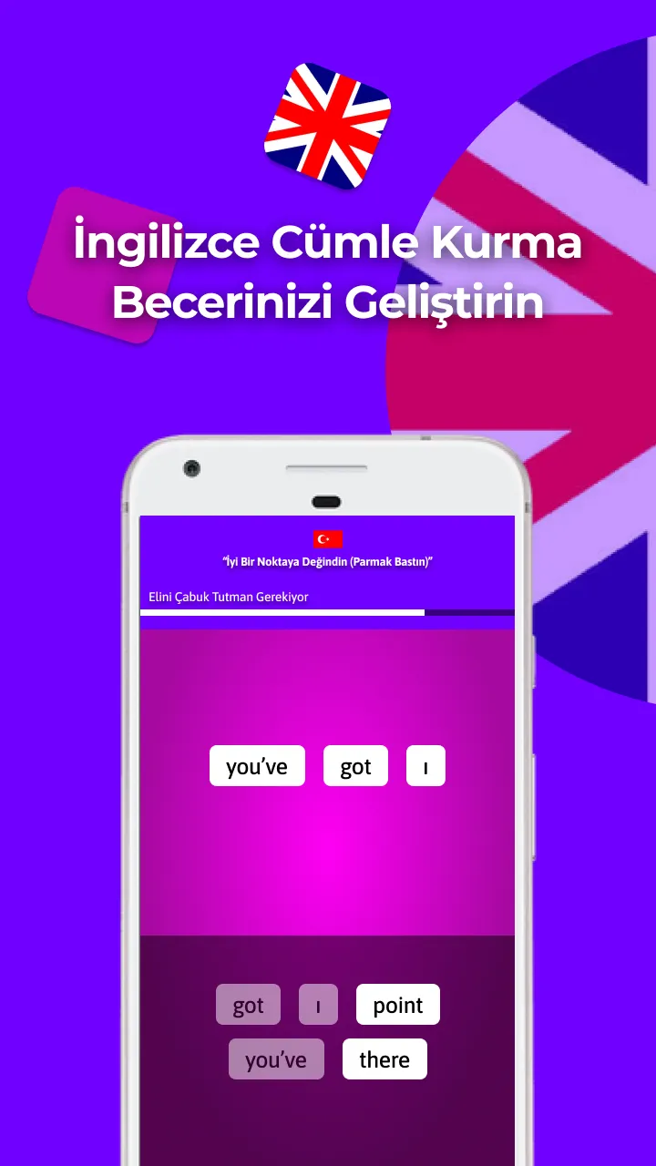 İngilizce Cümle Kurma Oyunu | Indus Appstore | Screenshot