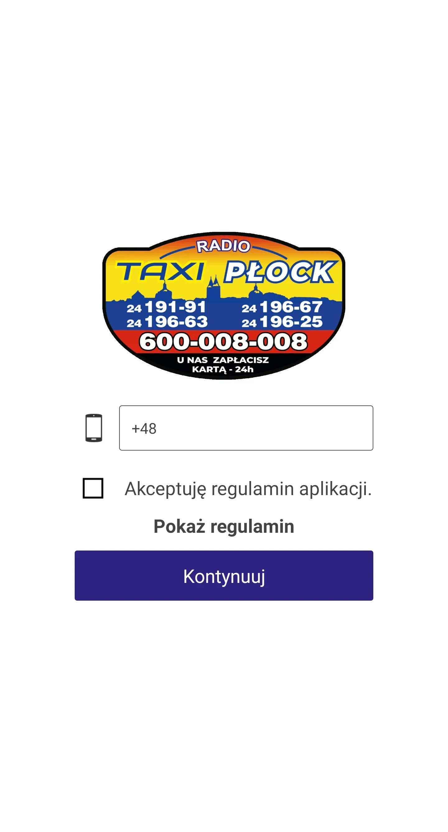 Radio Taxi Płock | Indus Appstore | Screenshot