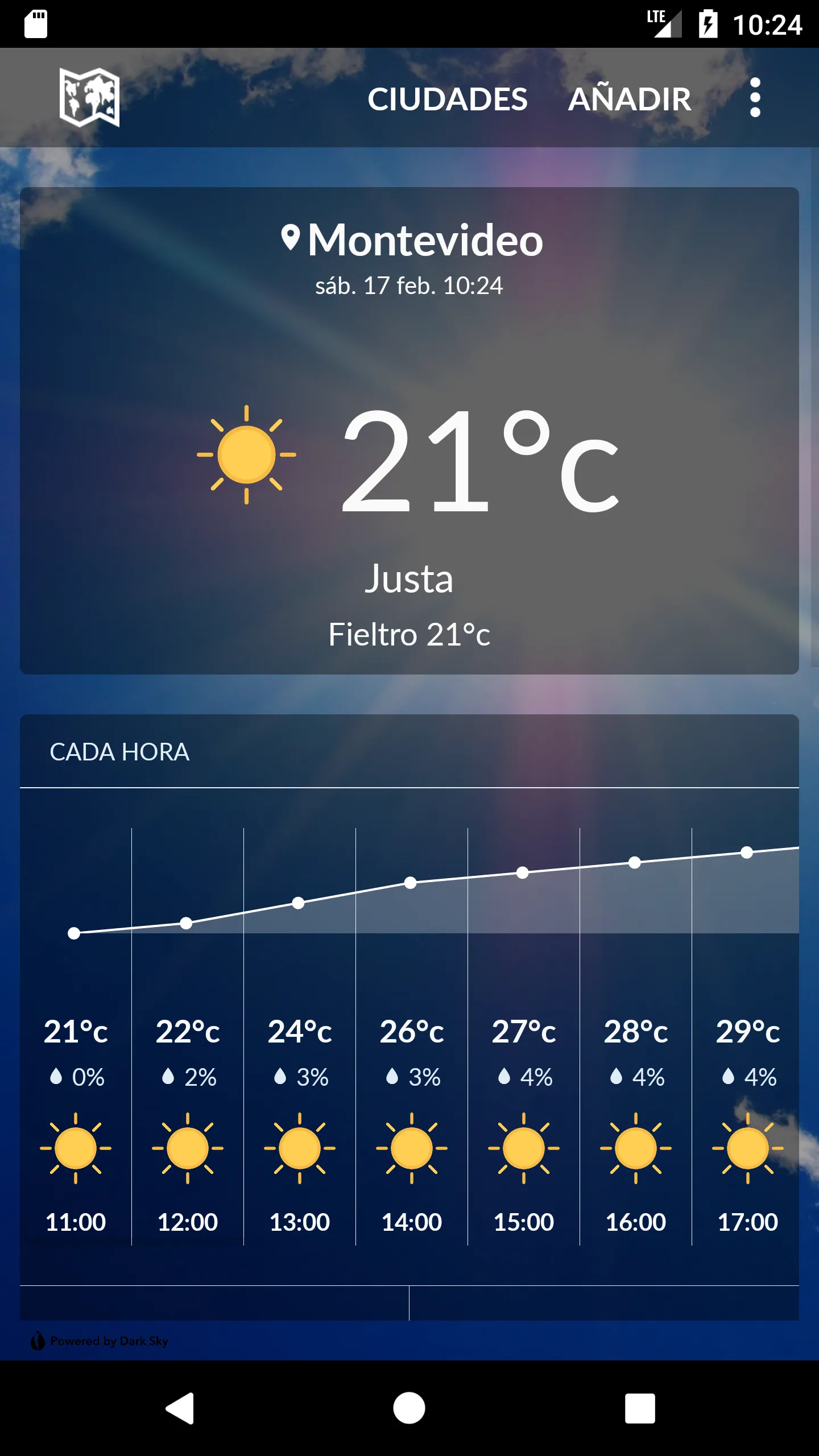 Uruguay Weather | Indus Appstore | Screenshot