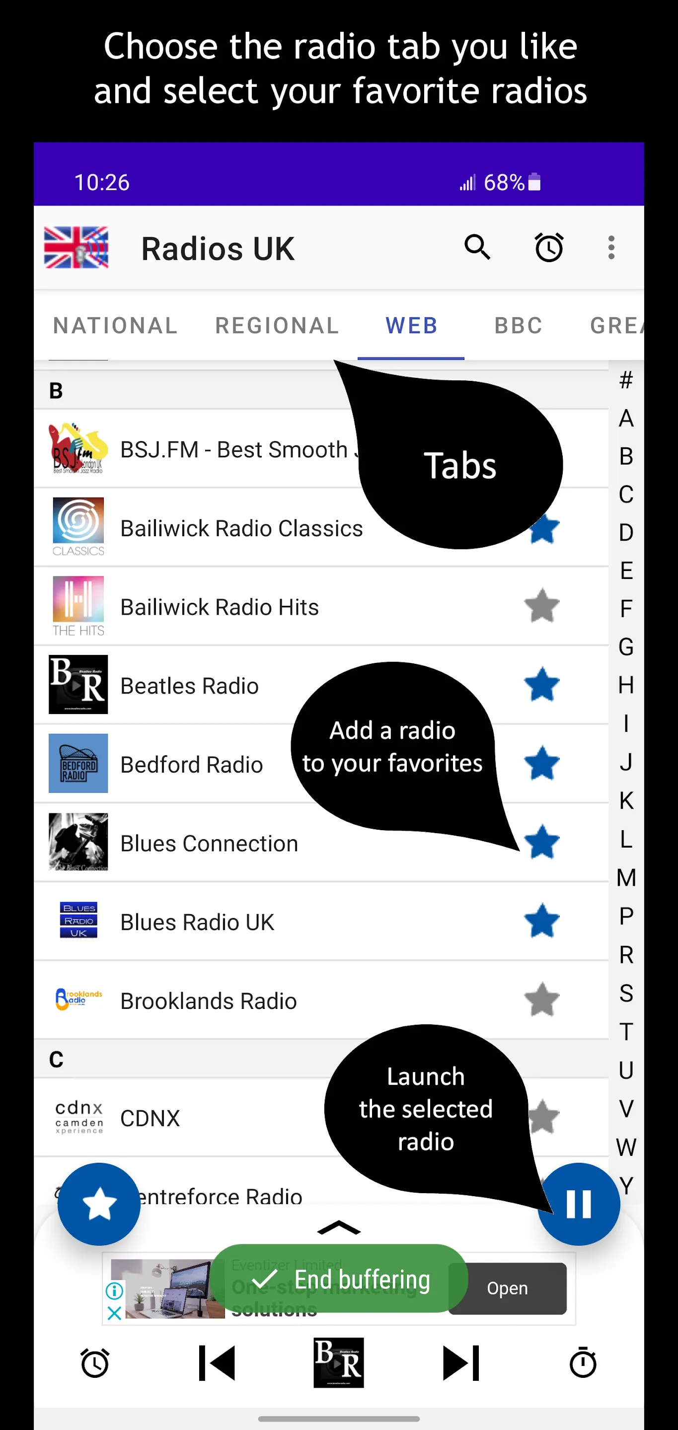 Radios UK | Indus Appstore | Screenshot