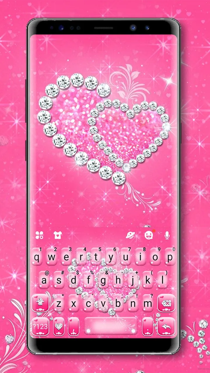 Pink Love Diamonds Theme | Indus Appstore | Screenshot