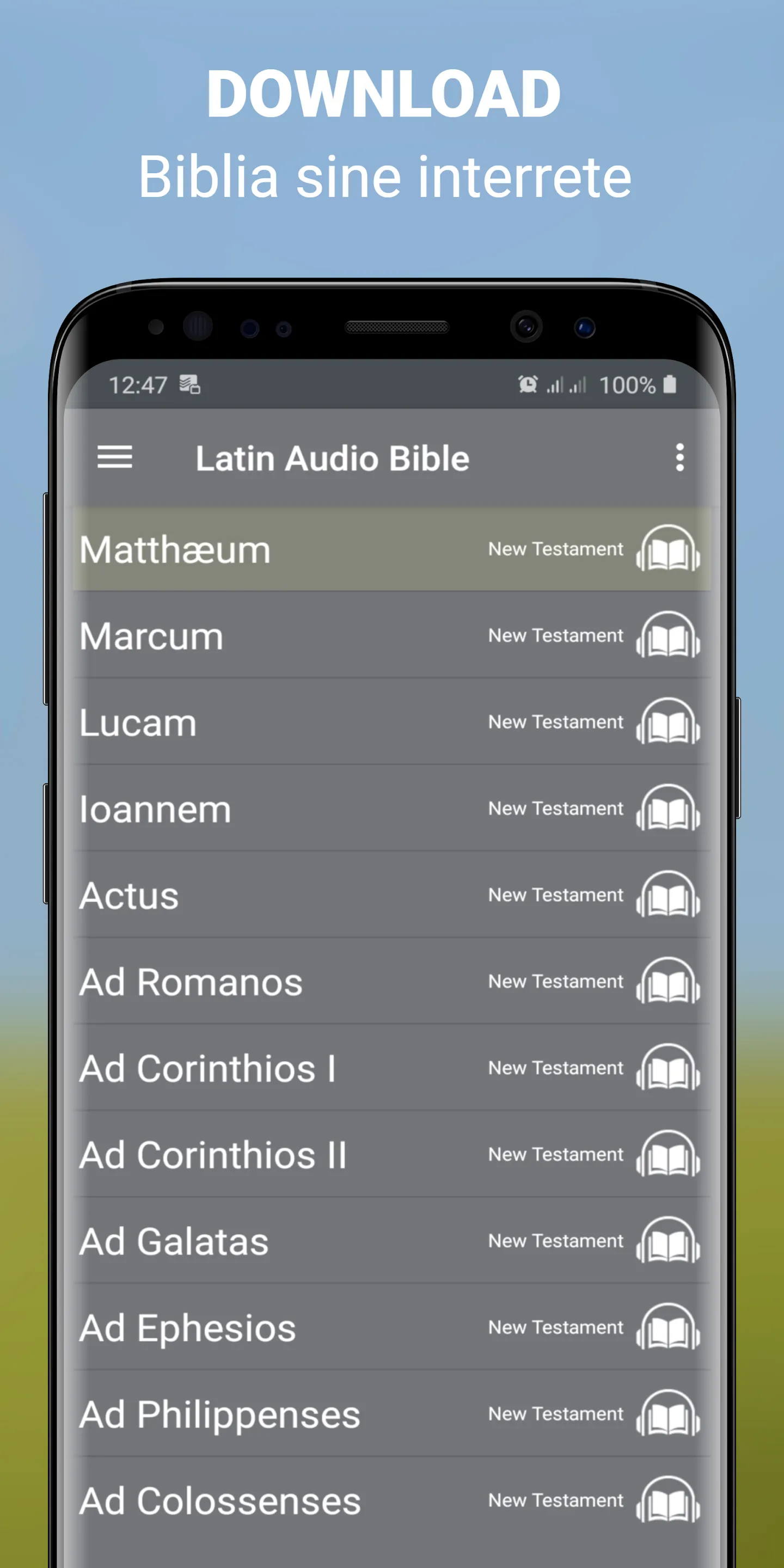 Offline Latin Audio Holy Bible | Indus Appstore | Screenshot